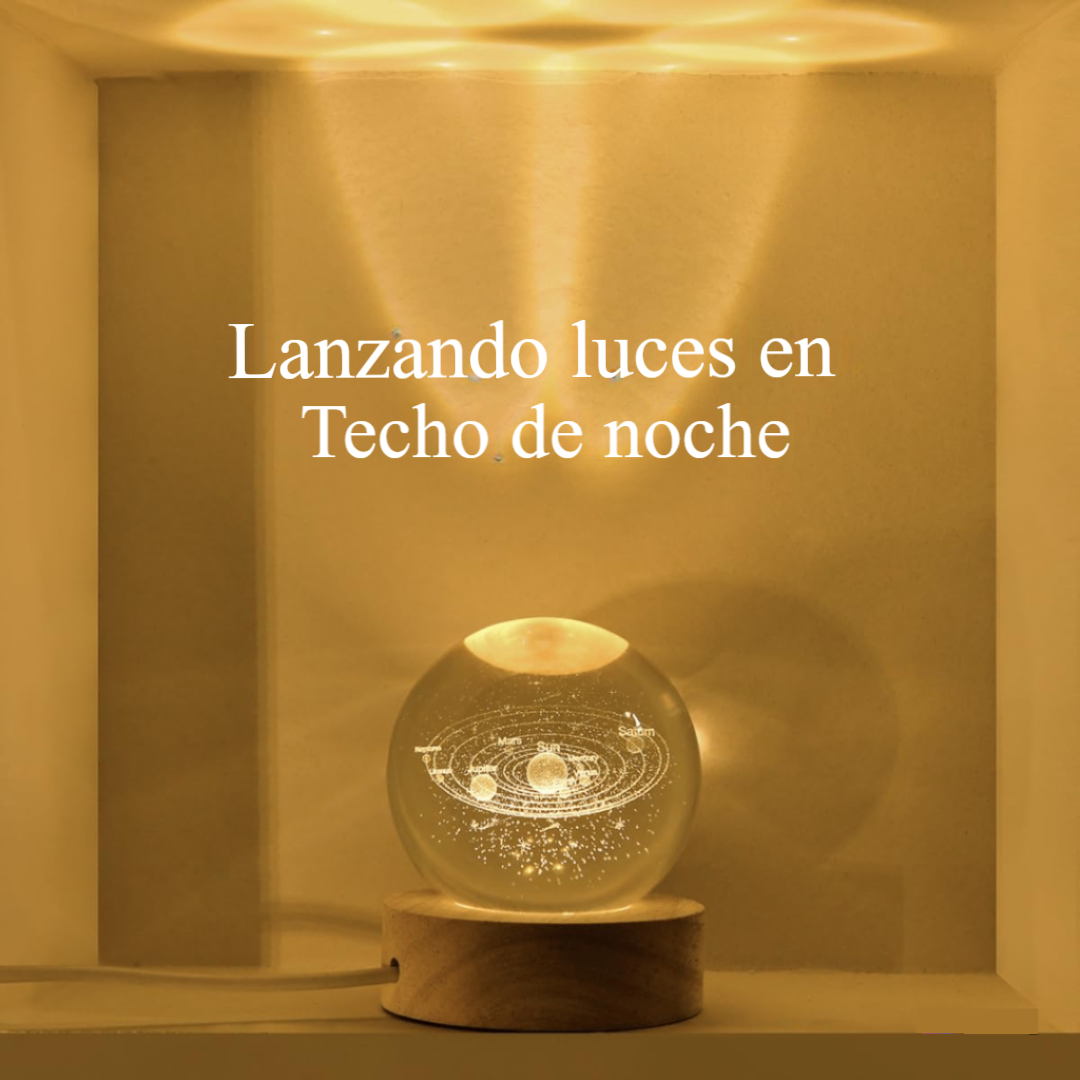 Bola Luminosa de Cristal 3D