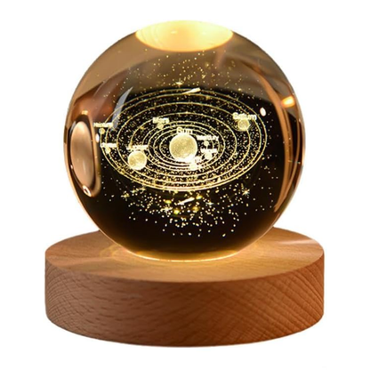 Bola Luminosa de Cristal 3D