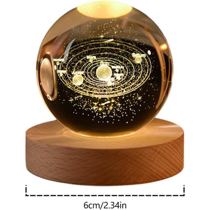 Bola Luminosa de Cristal 3D