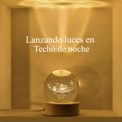 Bola Luminosa de Cristal 3D